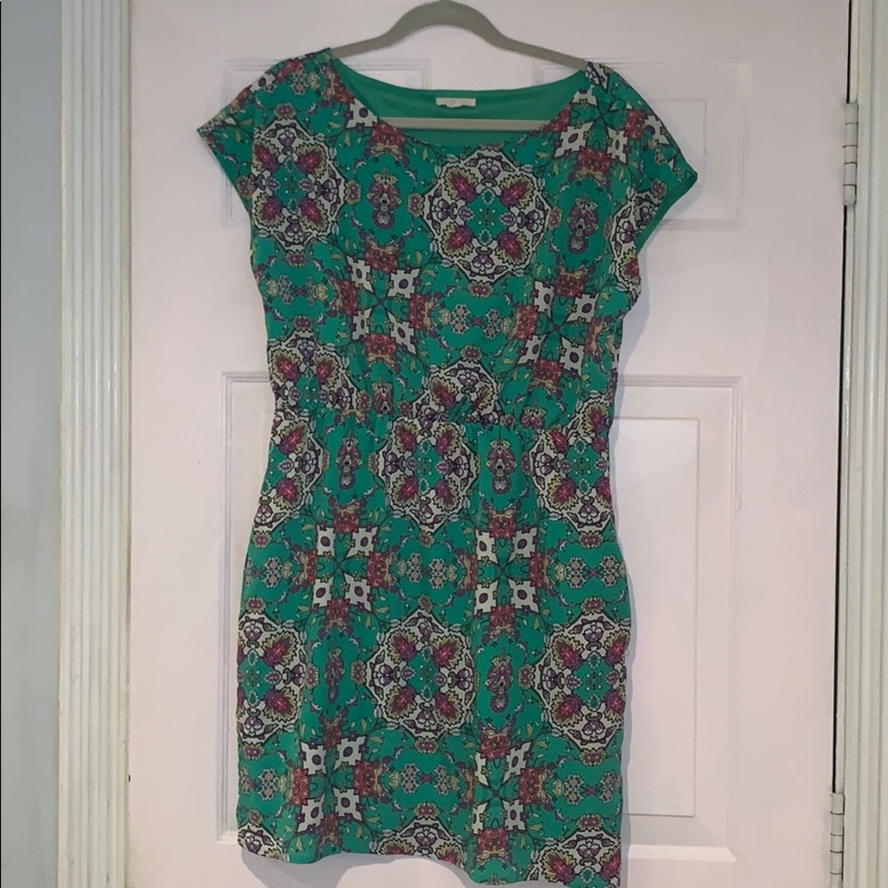 Green Floral Dress